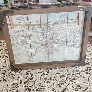 Vintage-Style Map Photo Frame